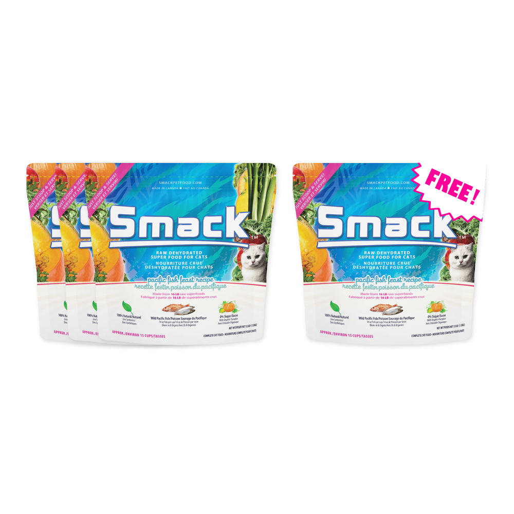 3x Pacific Fish Feast 3.3lb + FREE Pacific Fish Feast 3.3lb (Cat)