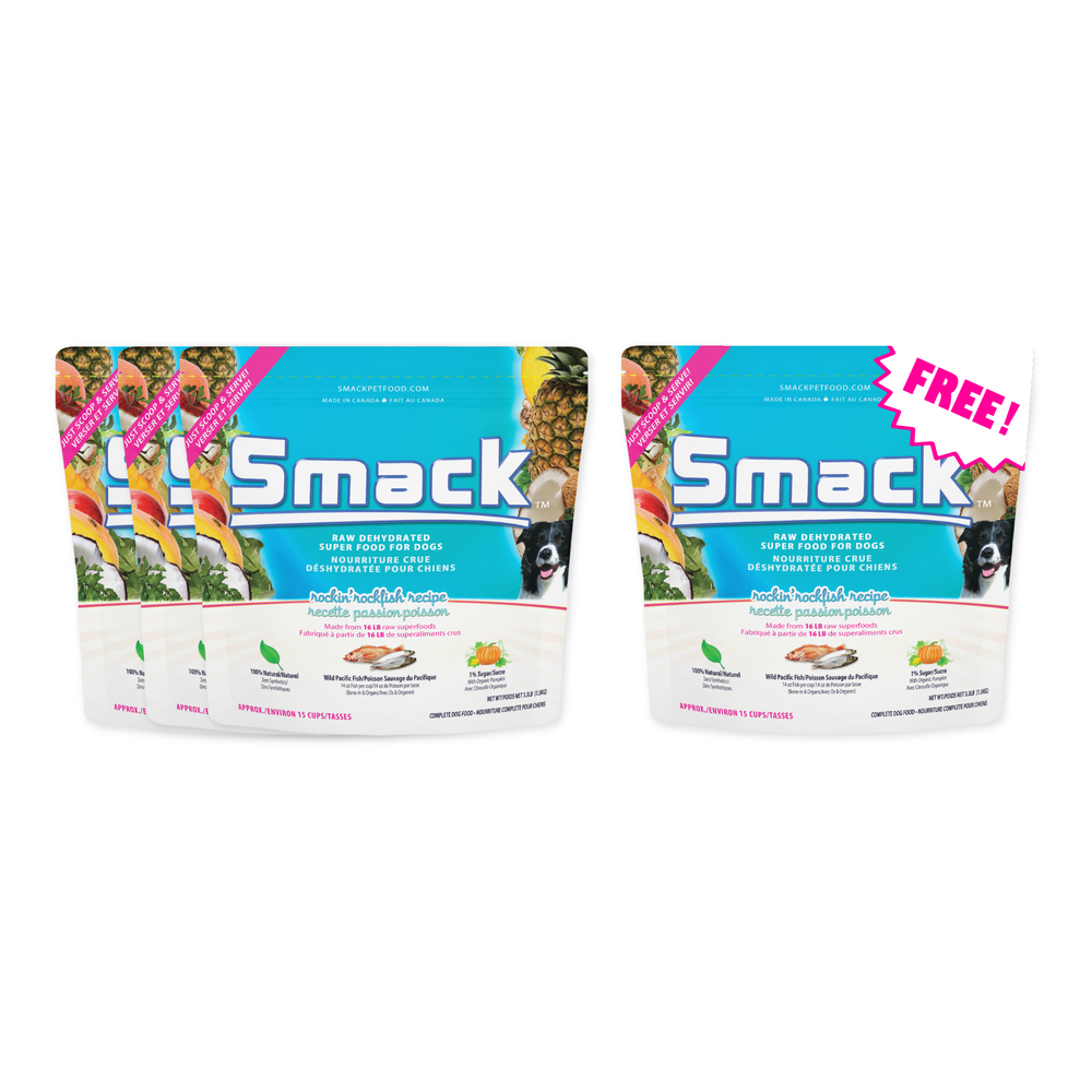 3x Rockin' Rockfish 3.3lb + FREE Rockin' Rockfish 3.3lb (Dog)