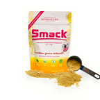 Caribbean-Salmon Fusion serving cup of raw dehydrated dog food