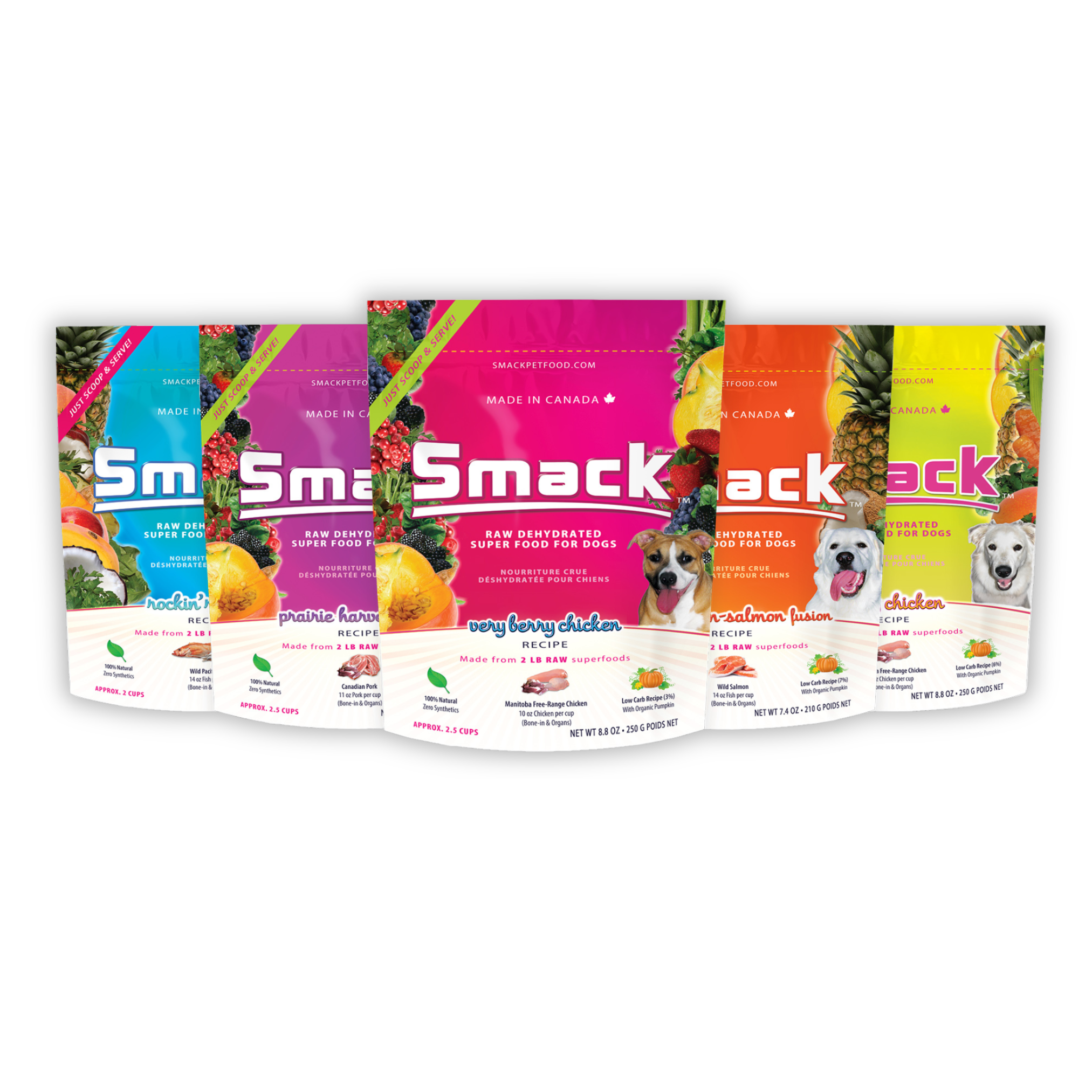 Smack Pet Food - 5-STAR RATED - Whole Raw Foods | Kibble Convenience ...