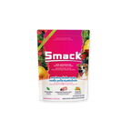 Smack dog food package with colorful design on a white background