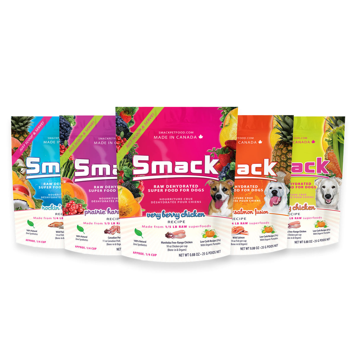 Sample Variety Pack for Dogs Smack Pet Food Inc.