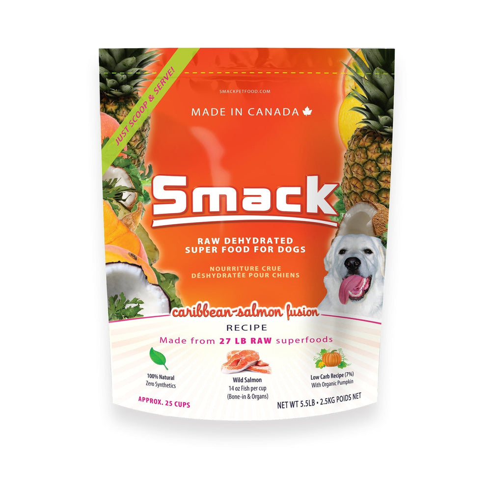 Caribbean-Salmon Fusion | W1 | DOG | SINGLES Crunchy Style Smack Pet Food 2.5 kg | $96.25 ea 