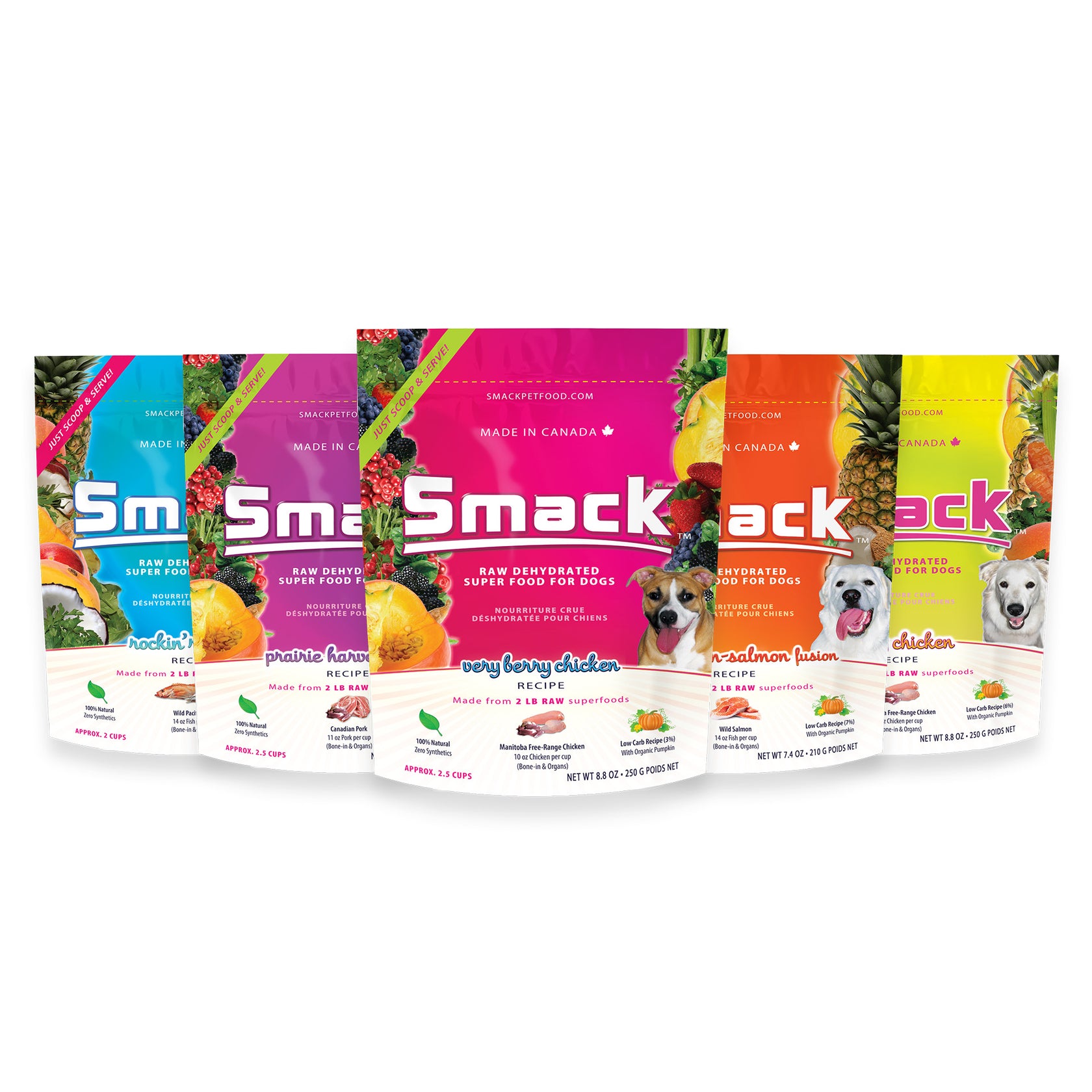 Smack Pet Food 5STAR RATED Whole Raw Foods Kibble Convenience